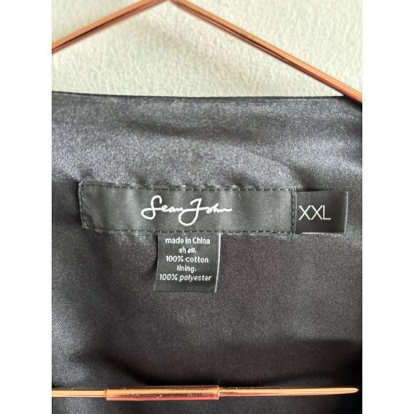 Sean John Mens Classic Sleeveless Button Down V-Neck Velvet Vest Black Sz XXL - Picture 6 of 6